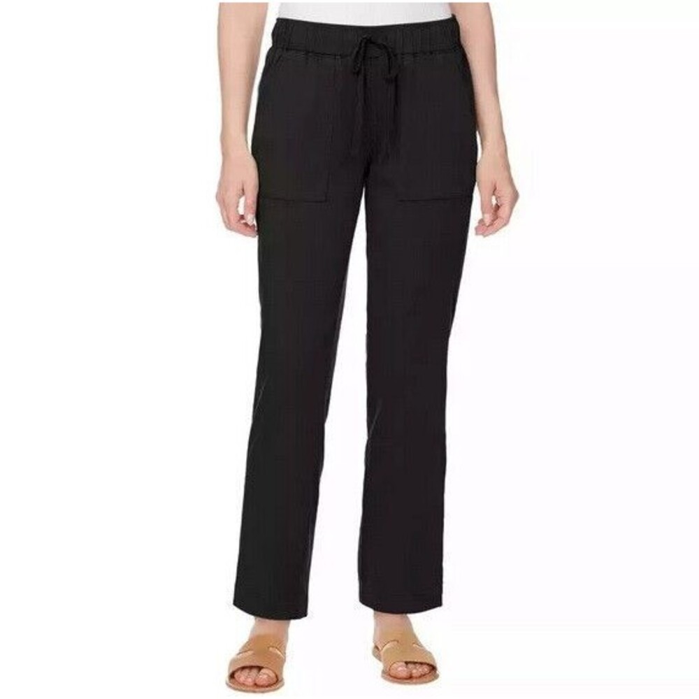 NWT Buffalo David Bitton Women's Soft Tencel Pull-On Pants Black XL